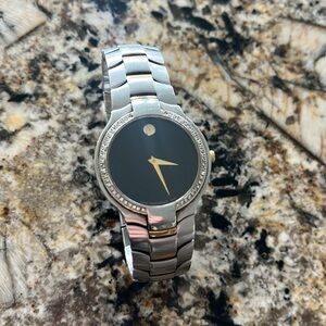 Movado two tone diamond watch